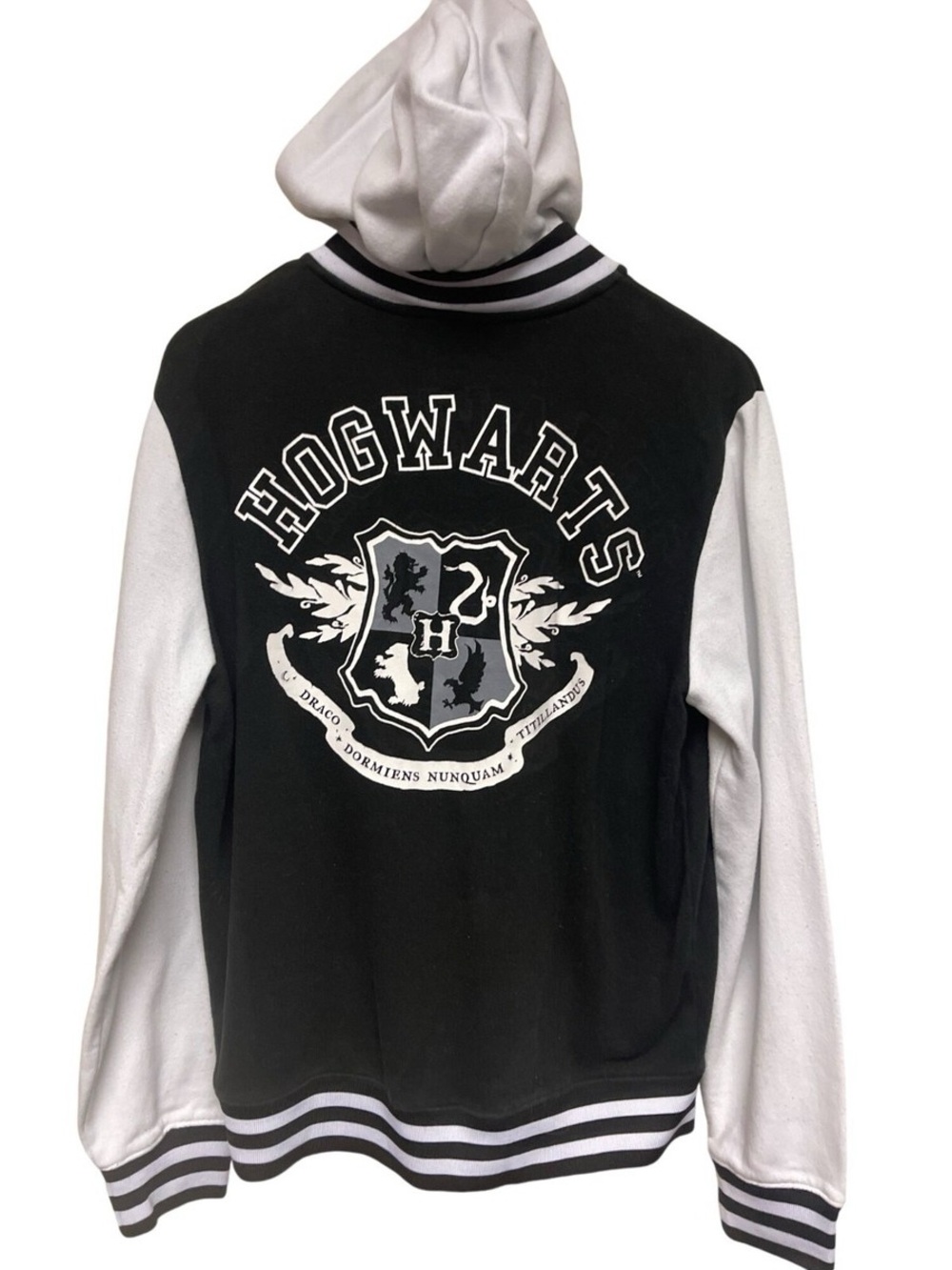 Hogwarts Crest Graphic Snap Front Hoodie